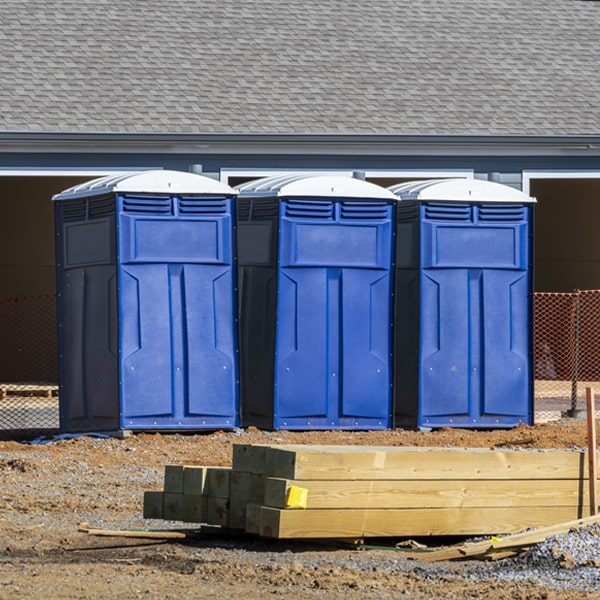 how often are the portable restrooms cleaned and serviced during a rental period in Lebanon Tennessee